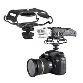 BOYA BY-C10 Universal Microphone and Portable Recorder Shock Mount - Fits the Zoom H4n, H5, H6, Tascam DR-40, DR-05, DR-07